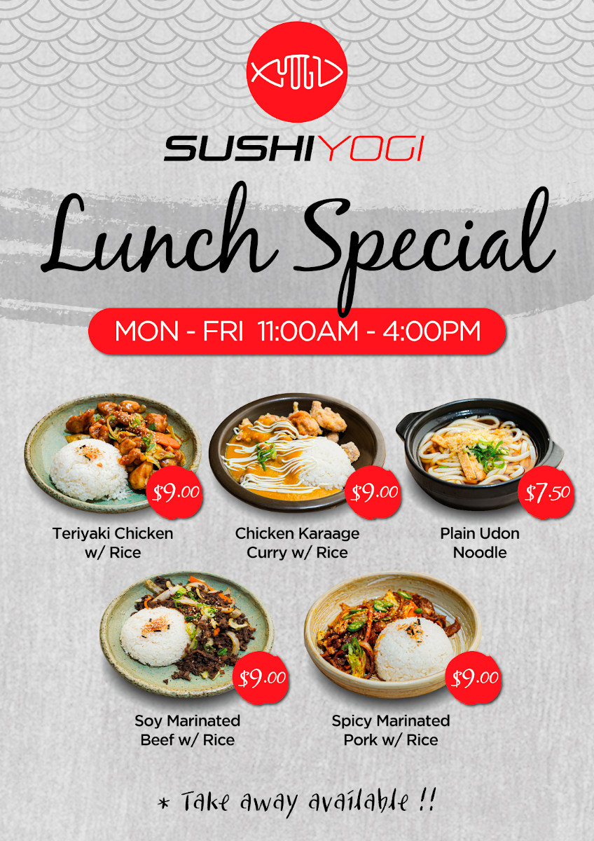 Menu, Sushi Yogi | Japanese Restaurant-Upper Mount Gravatt