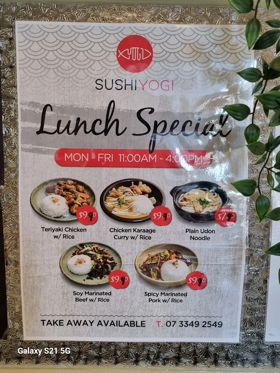 Menu, Sushi Yogi | Japanese Restaurant-Upper Mount Gravatt