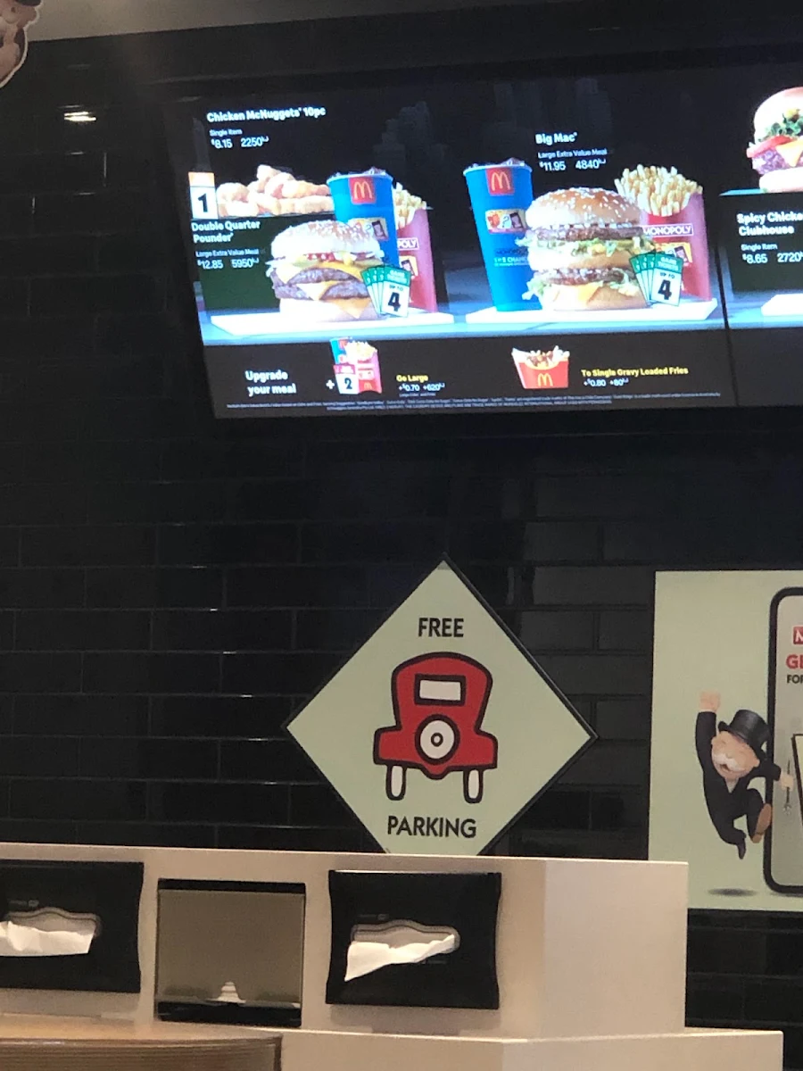 Menu, McDonald's Ellenbrook
