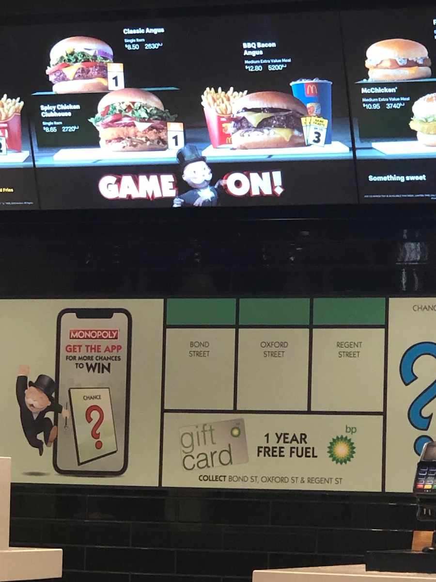 Menu, McDonald's Ellenbrook