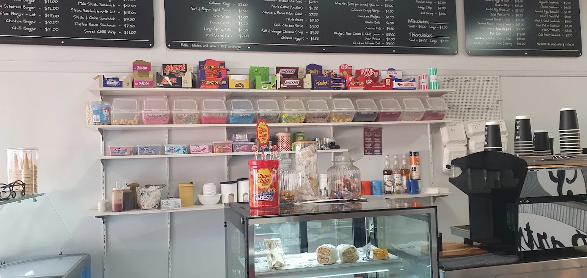 Menu, Bartys Cafe