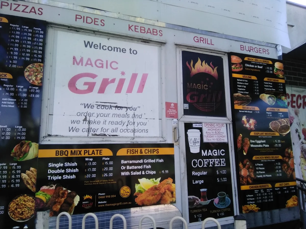 Menu, Magic Grill
