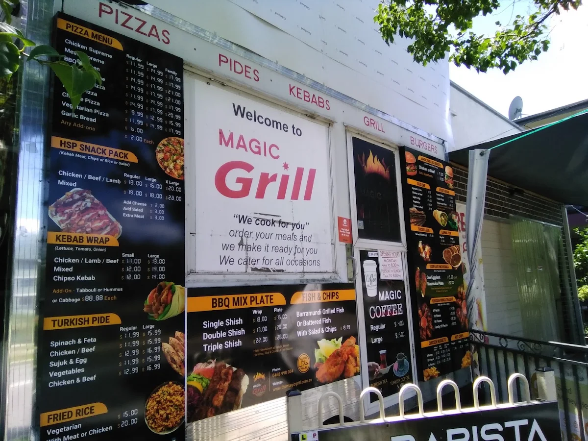 Menu, Magic Grill