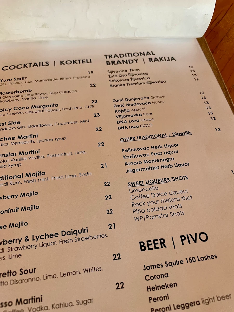 Menu, Fabrika by Madera