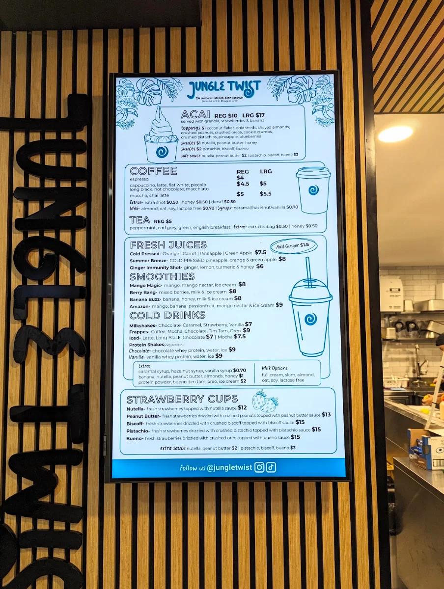 Menu, Jungle twist