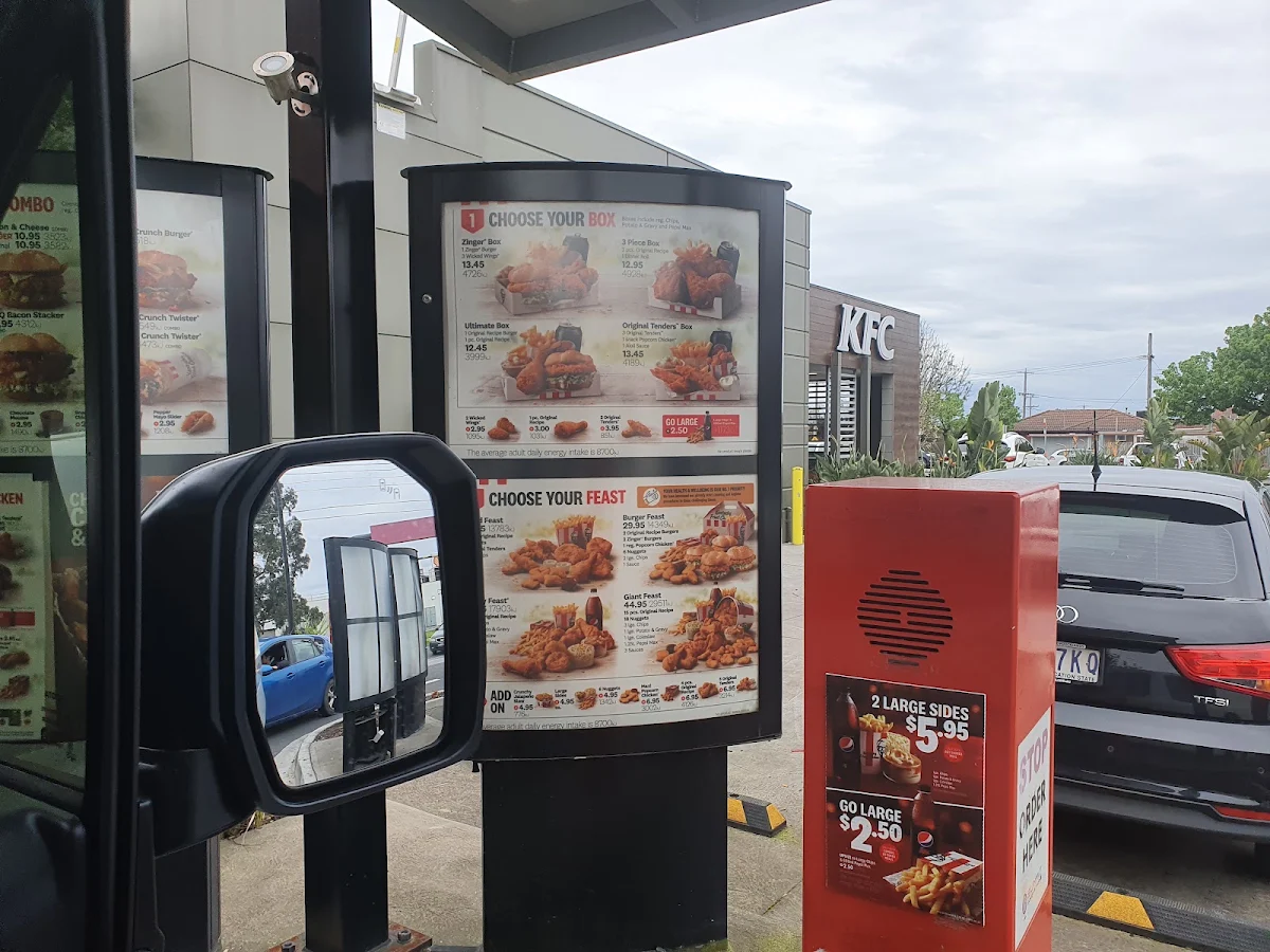 Menu, KFC Thomastown