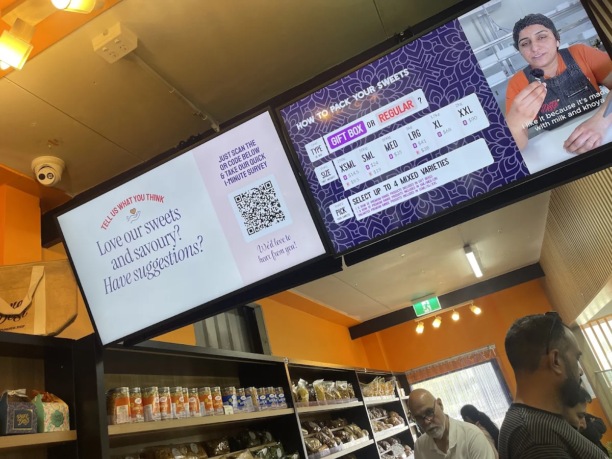 Menu, Pure Desi