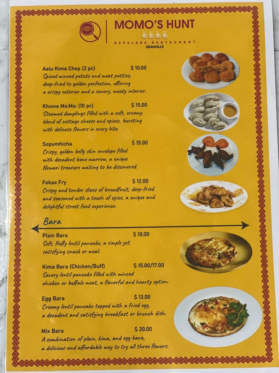Menu, Momo's Hunt