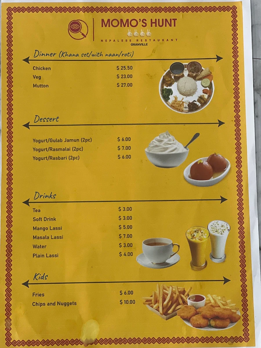 Menu, Momo's Hunt