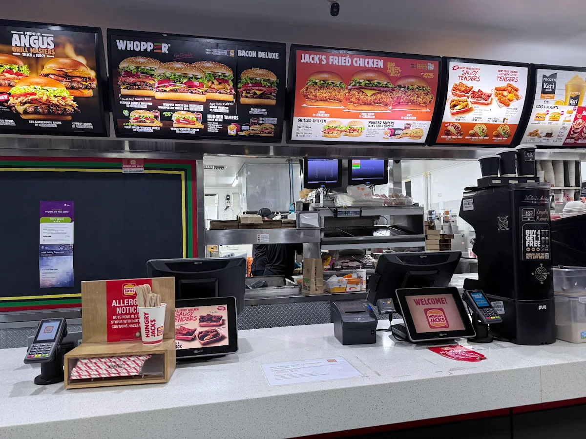 Menu, Hungry Jack's Burgers Broken Hill
