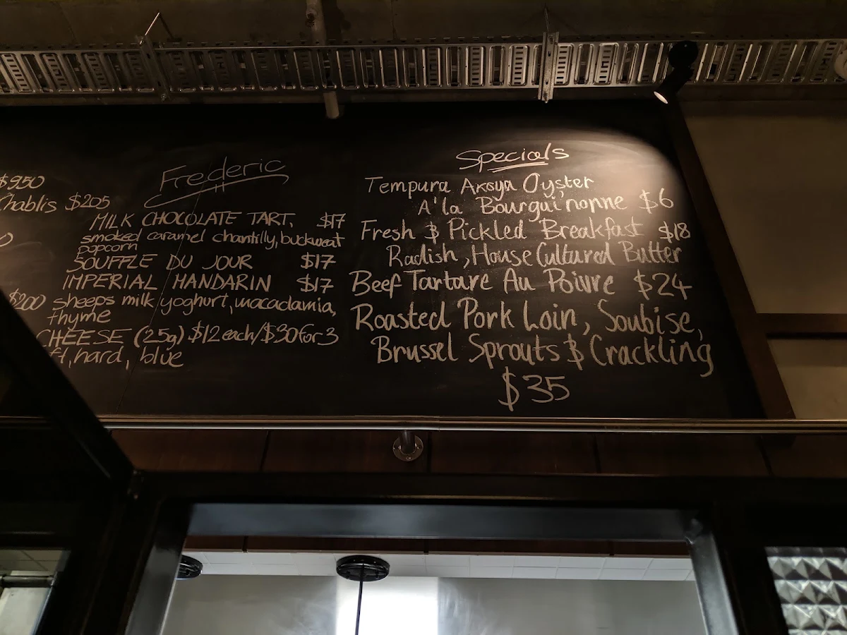 Menu, Frederic
