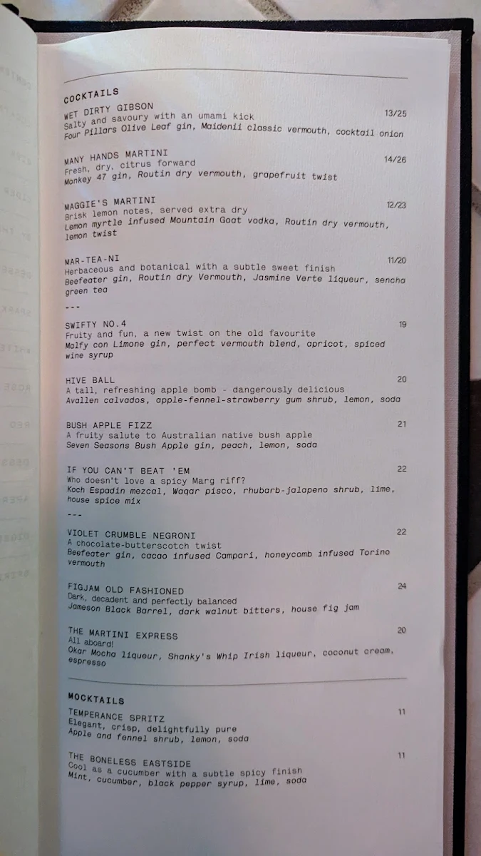 Menu, Frederic