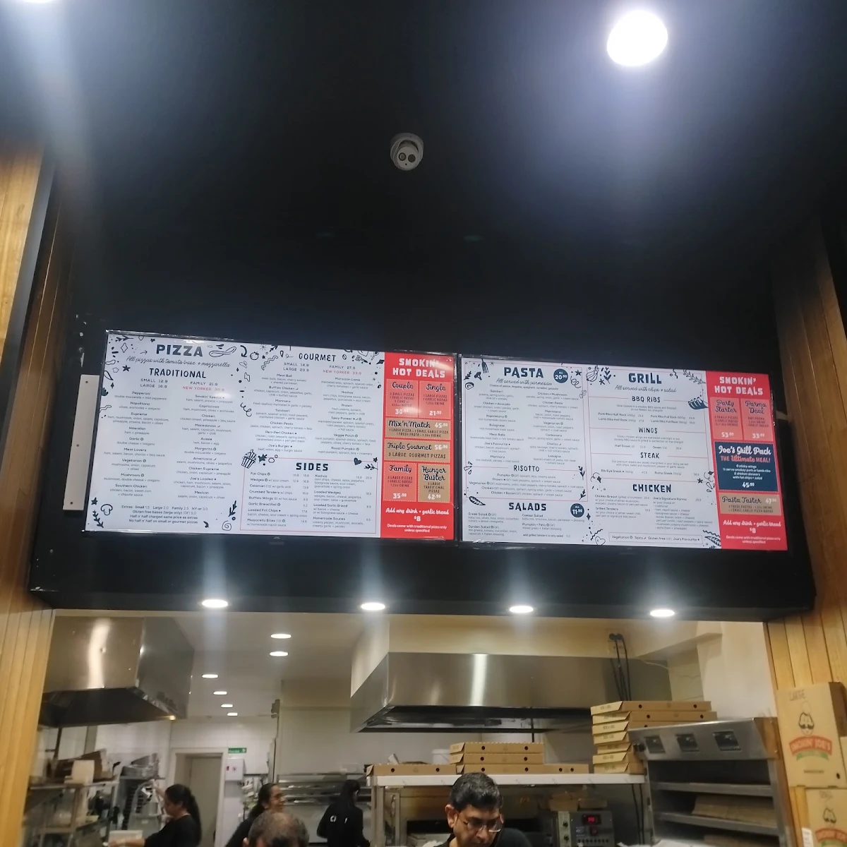 Menu, Smokin' Joe's Pizza & Grill - Werribee