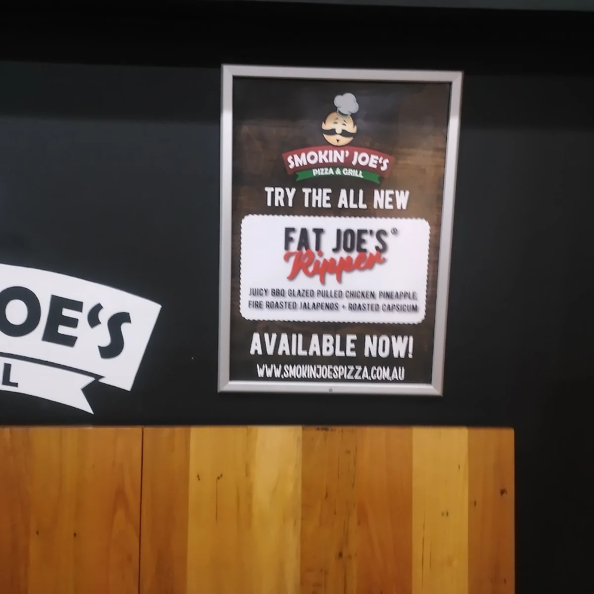 Menu, Smokin' Joe's Pizza & Grill - Werribee