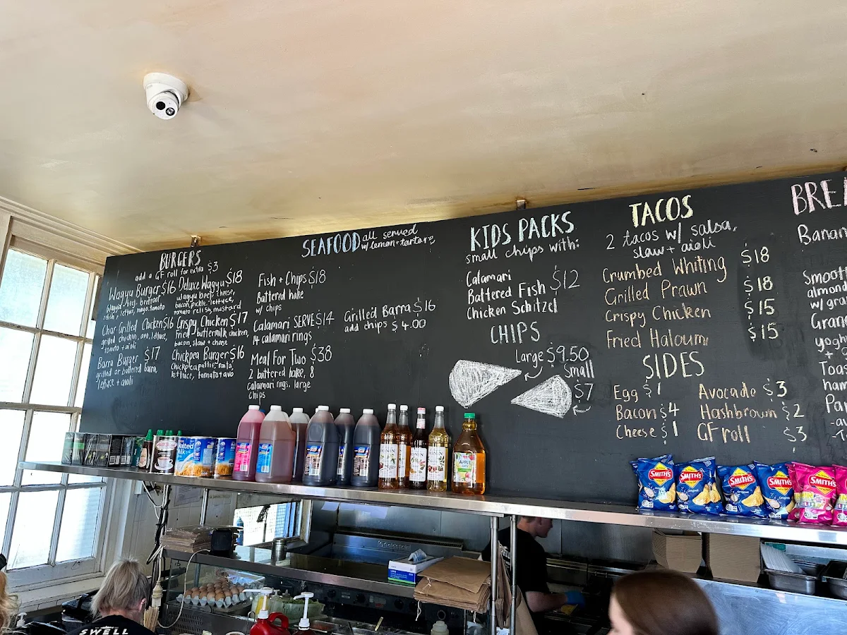 Menu, Swell @ Nobby's