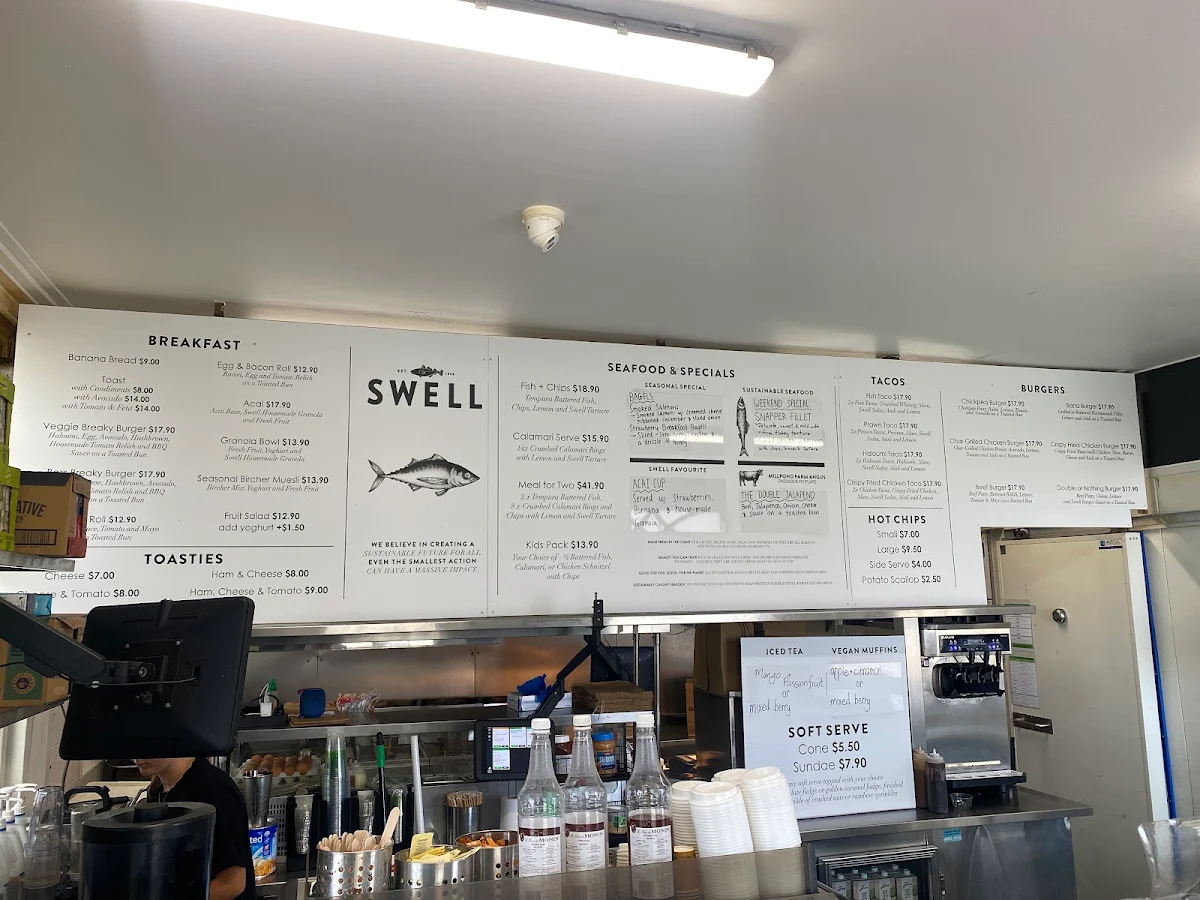 Menu, Swell @ Nobby's