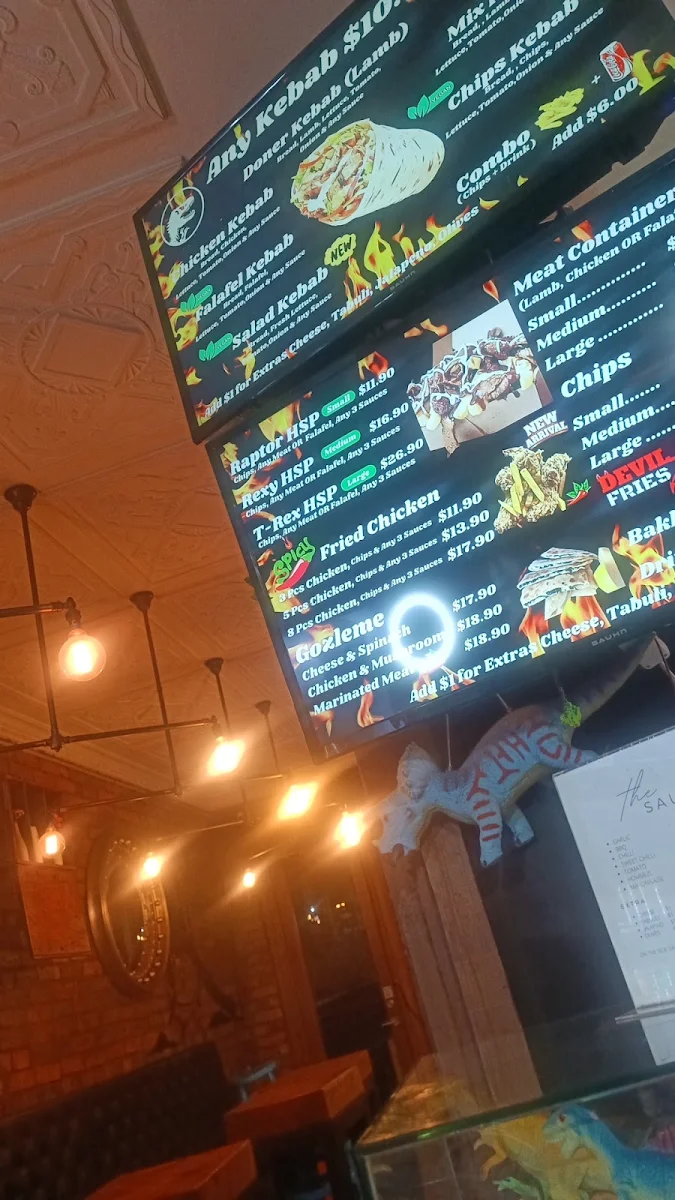 Menu, Rexy Kebab (Brunswick)