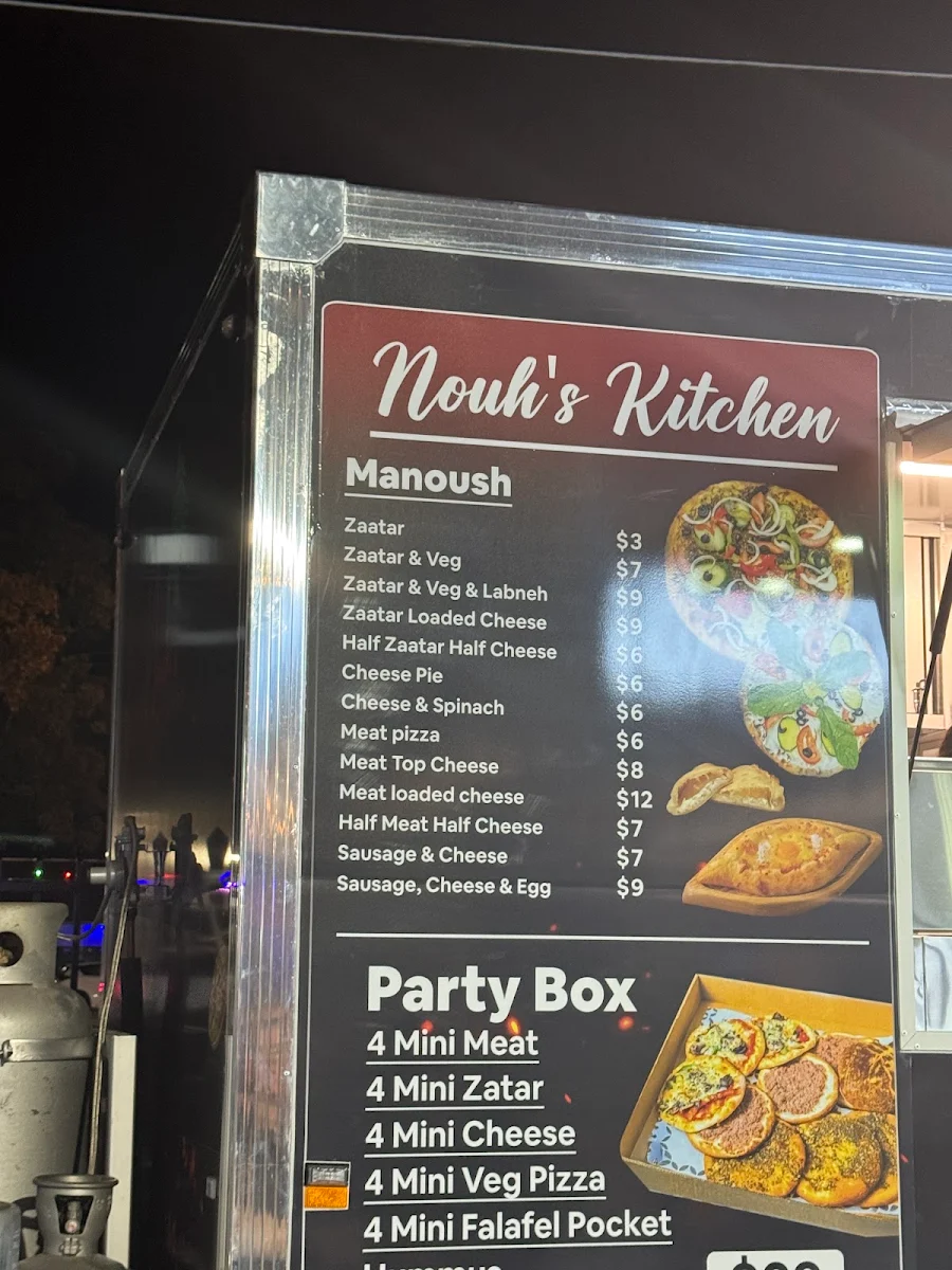 Menu, Eats Dandenong