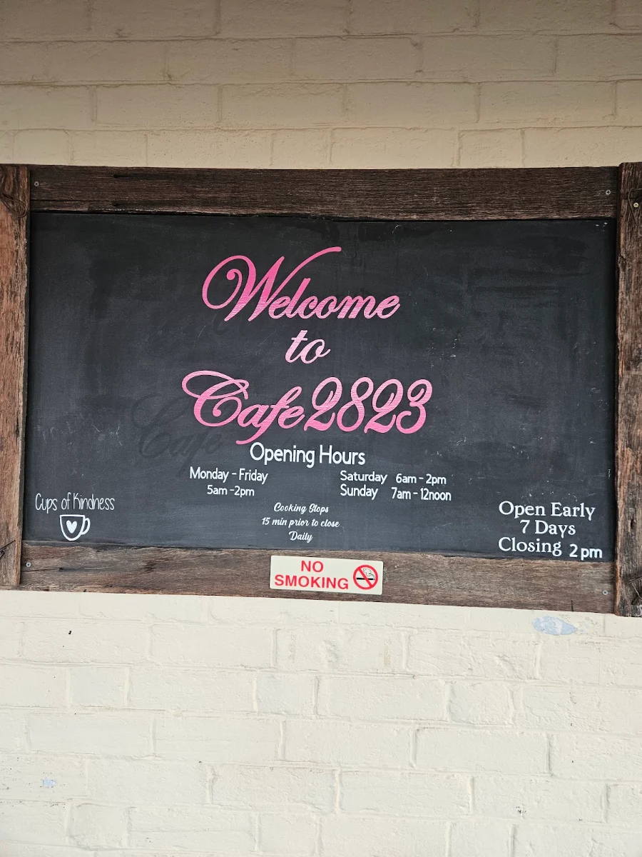 Menu, Cafe 2823