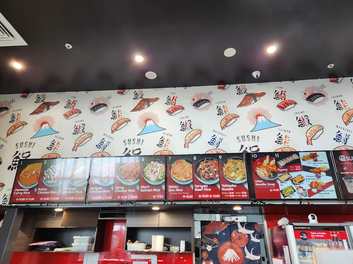 Menu, Sushi Mate
