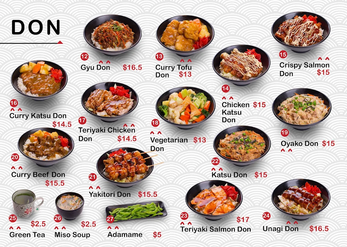 Menu, Ichi-maki