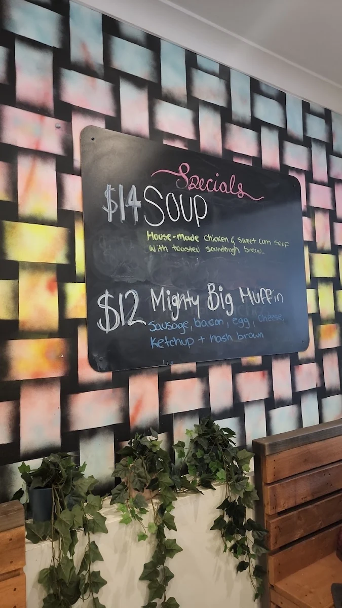 Menu, Big Shots Cafe - Brighton