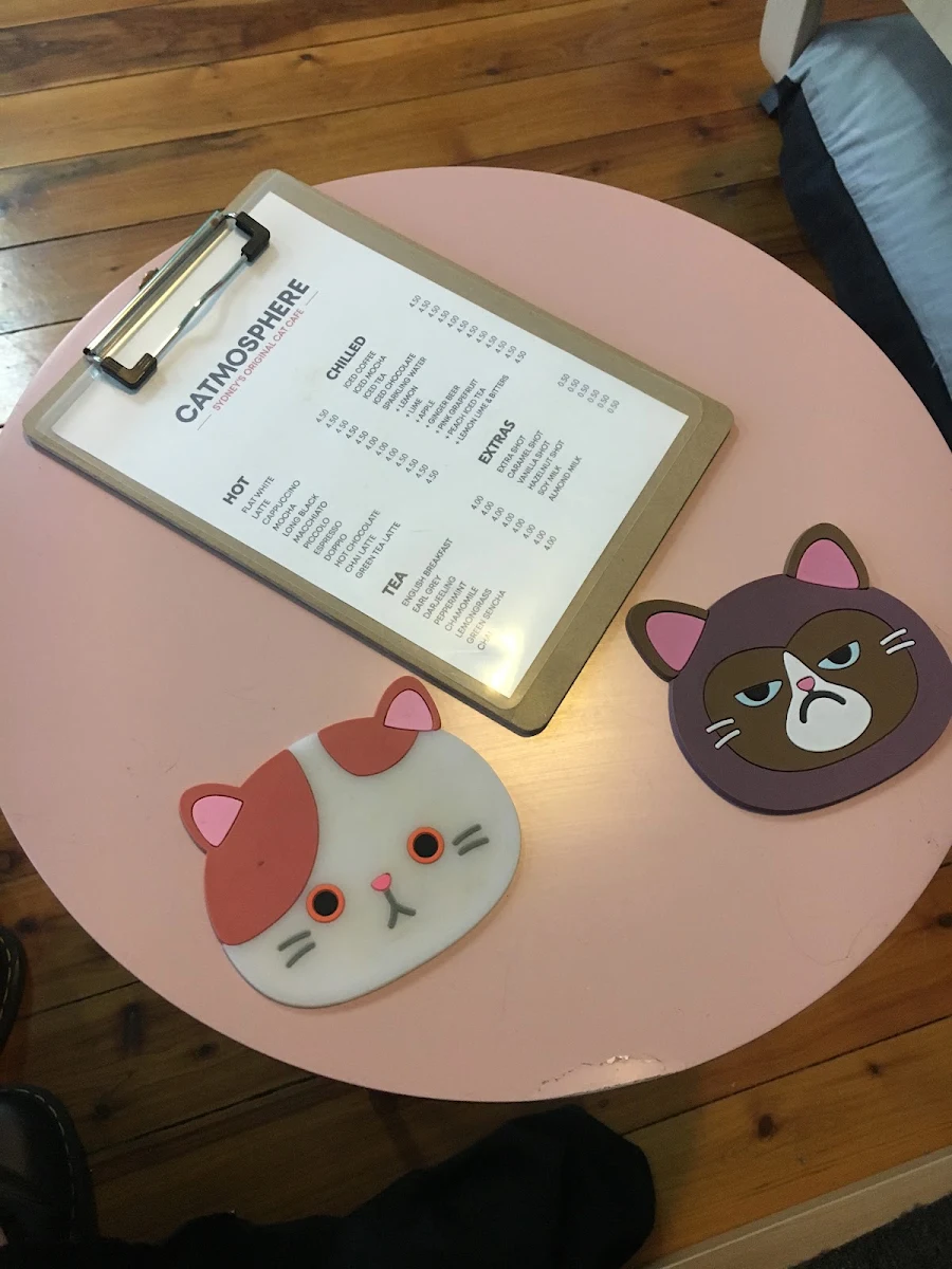 Menu, Catmosphere Cat Cafe