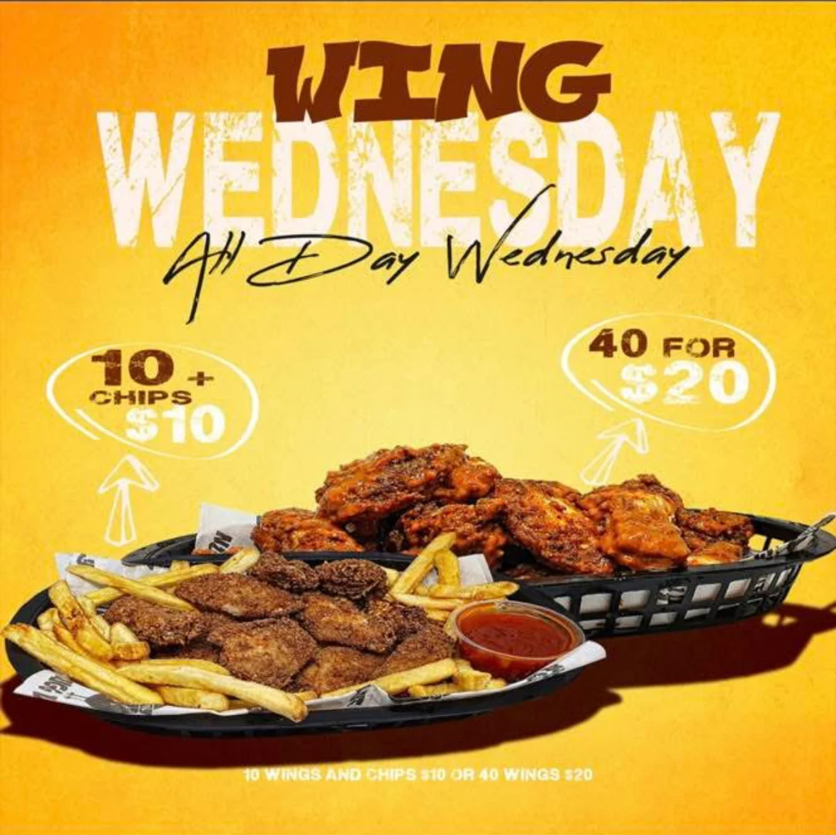 Menu, Chick N bun Burgers and catering