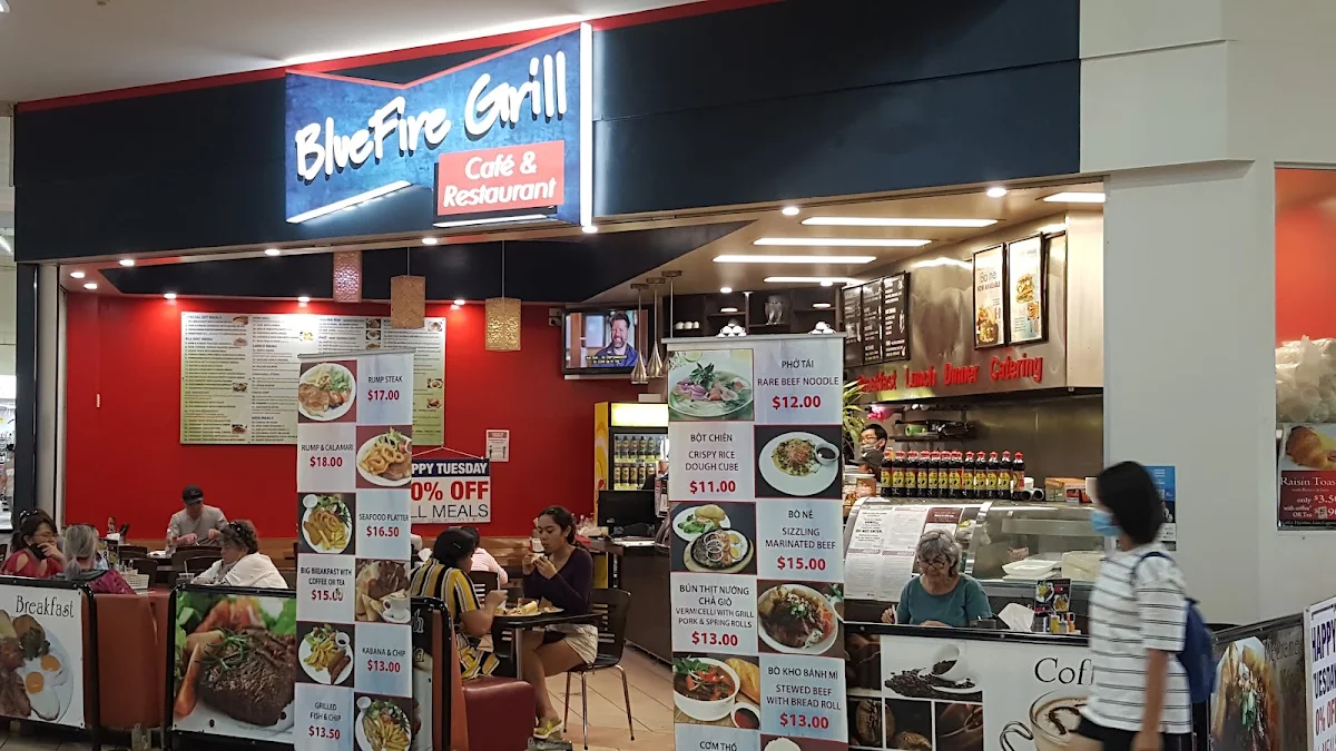 Menu, Bluefire Grill Restaurant