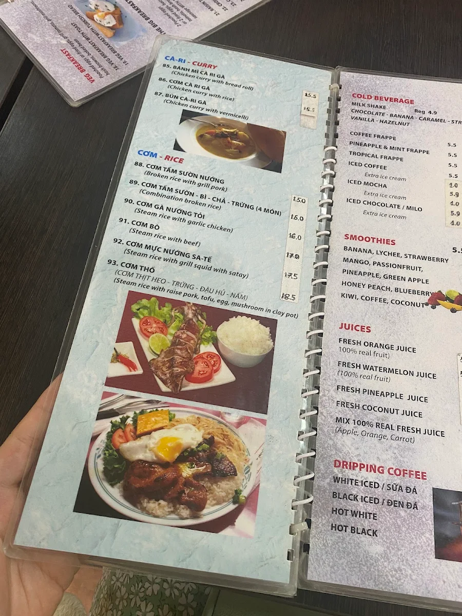 Menu, Bluefire Grill Restaurant