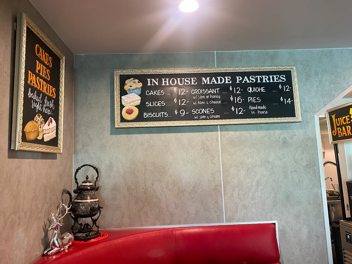 Menu, Odett's Cafe Cairns