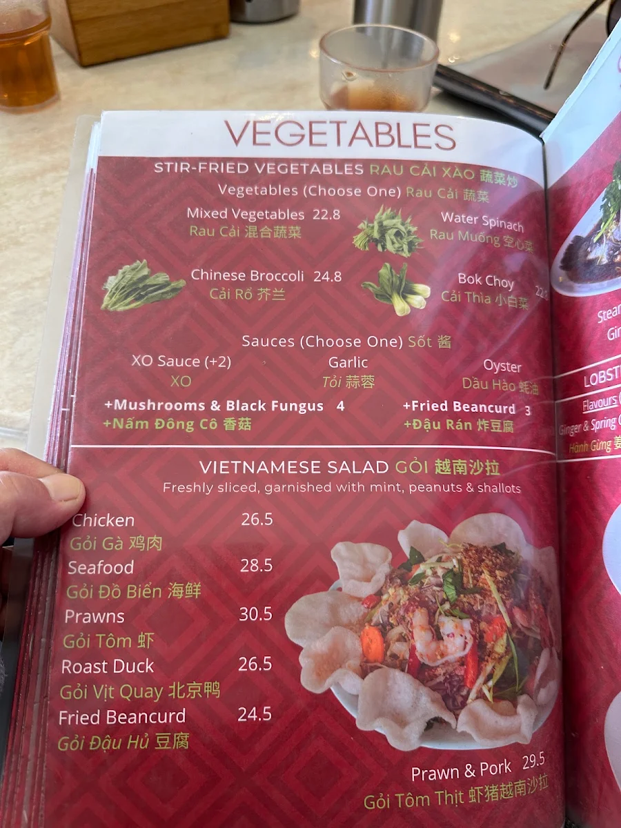 Menu, Minh Ky South Chinese & Vietnamese Restaurant