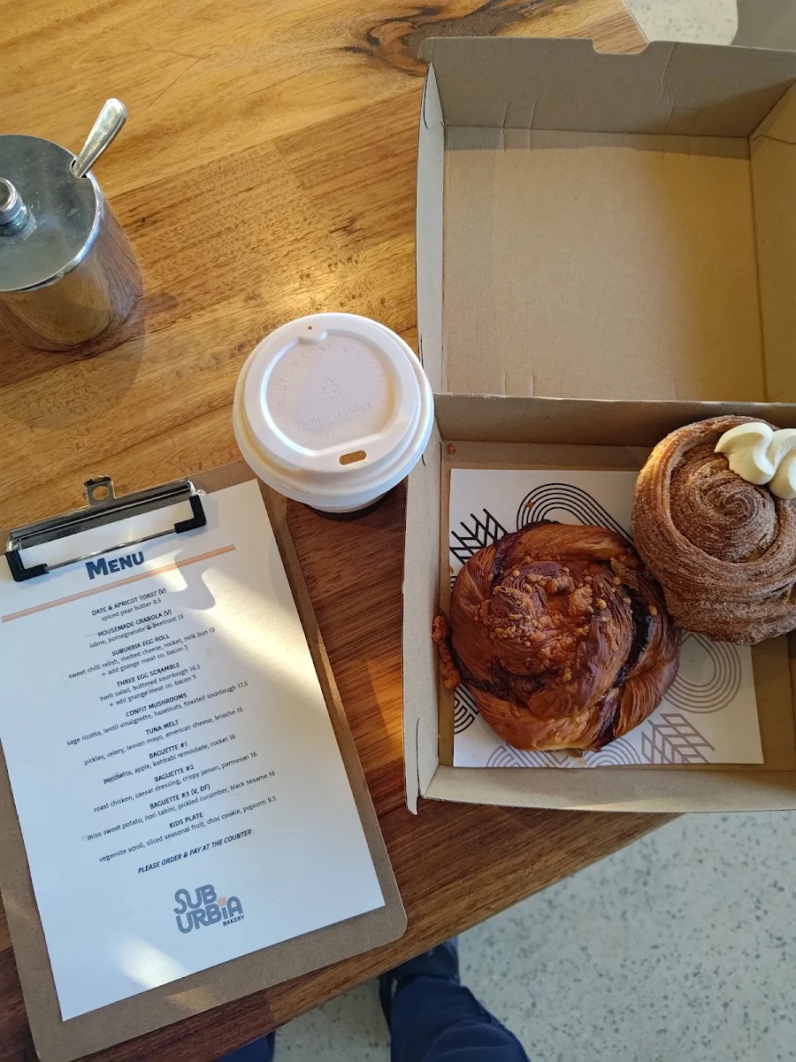Menu, Suburbia Bakery by Seven Seeds