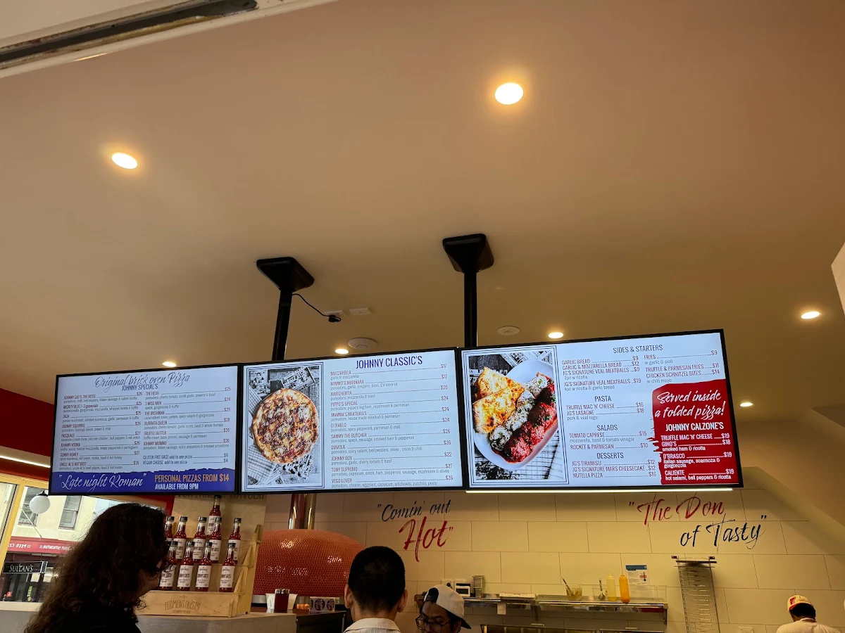 Menu, Johnny Gio's Pizza Enmore