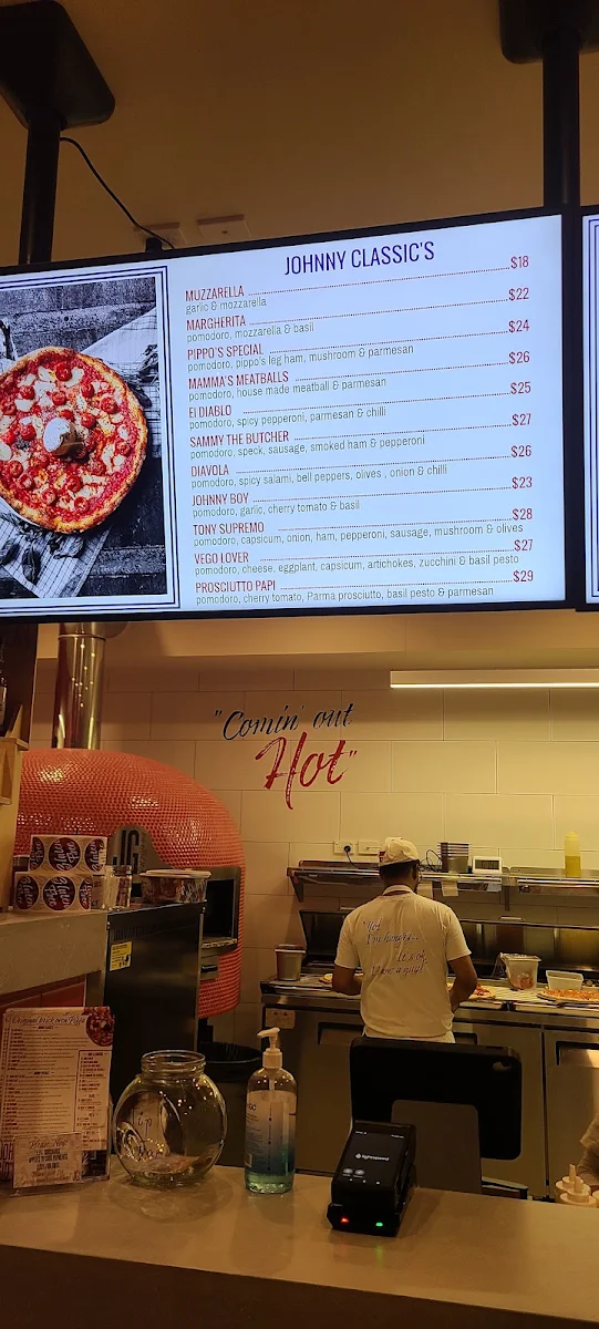 Menu, Johnny Gio's Pizza Enmore
