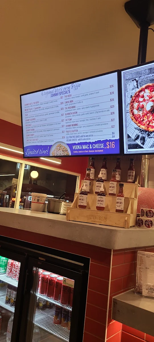Menu, Johnny Gio's Pizza Enmore