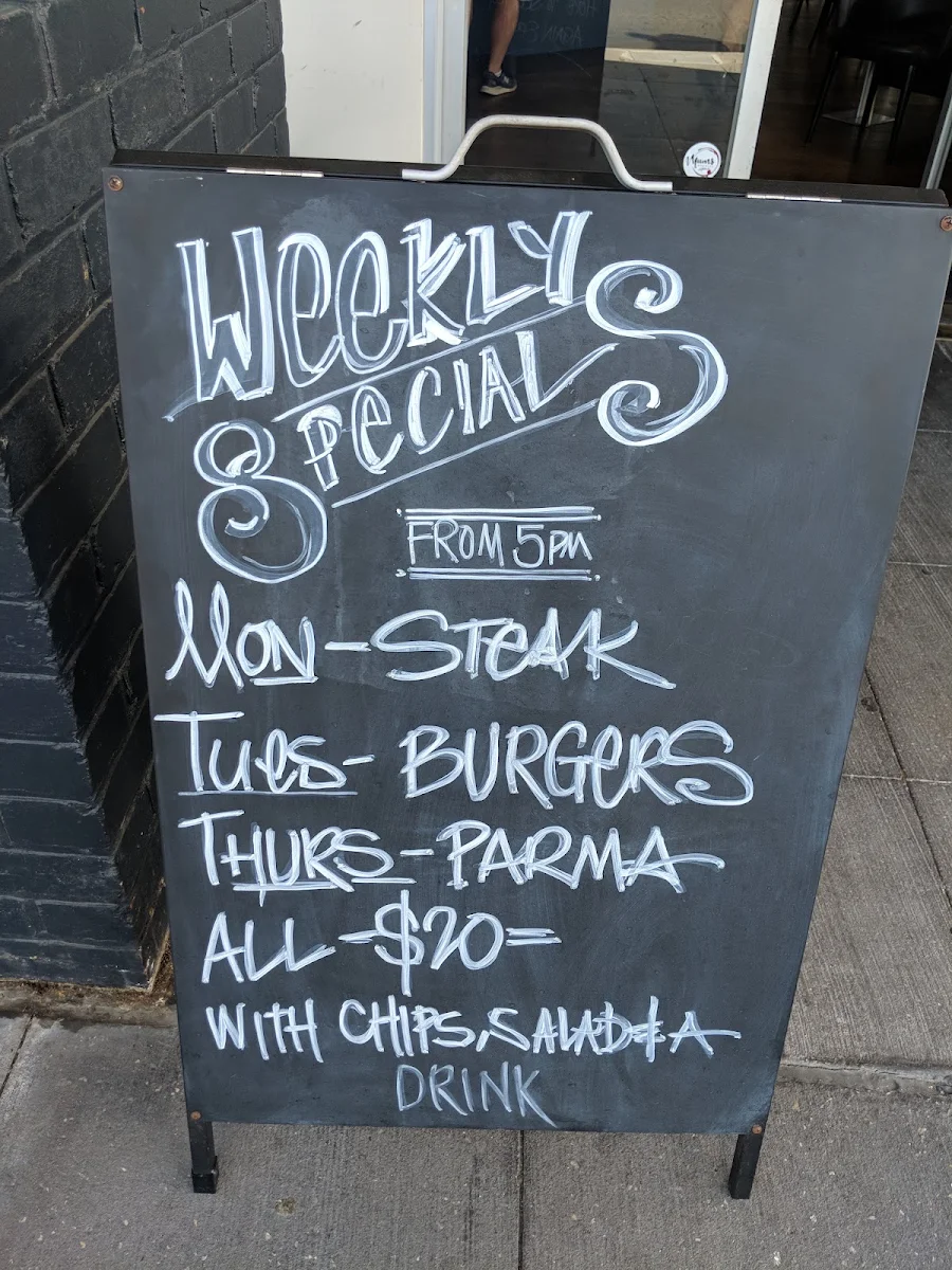 Menu, The Corner Store