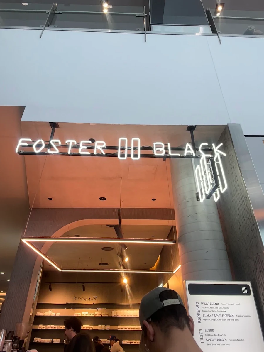 Menu, Foster & Black Specialty Coffee Chermside