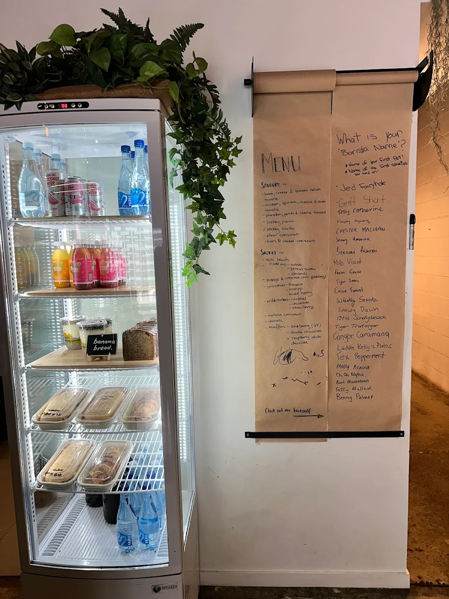 Menu, My Mate's Place. specialty coffee
