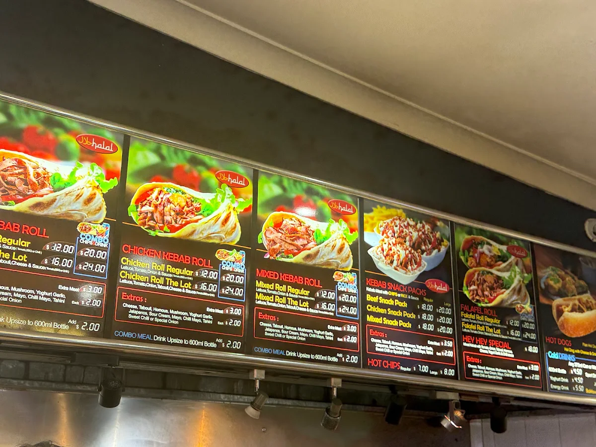 Menu, Hey Hey Kebab