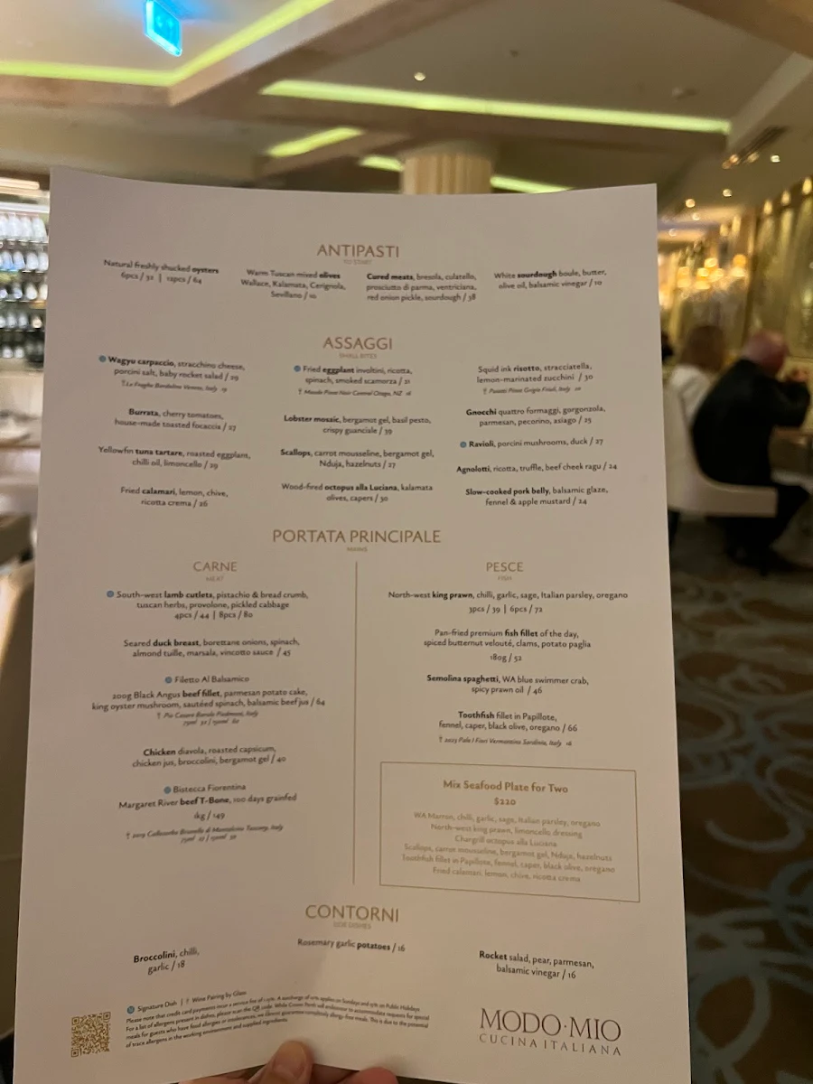 Menu, Modo Mio