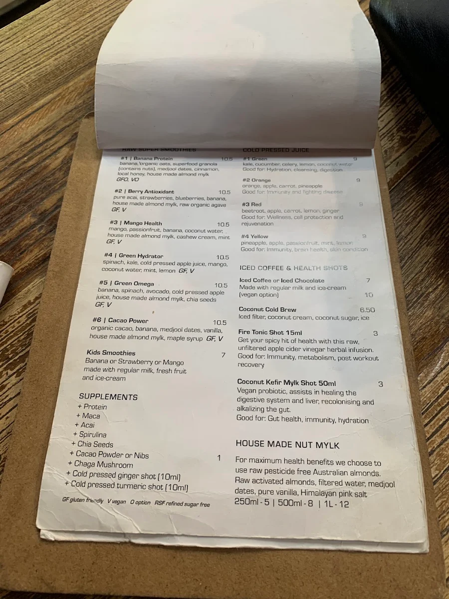 Menu, Store Fifteen