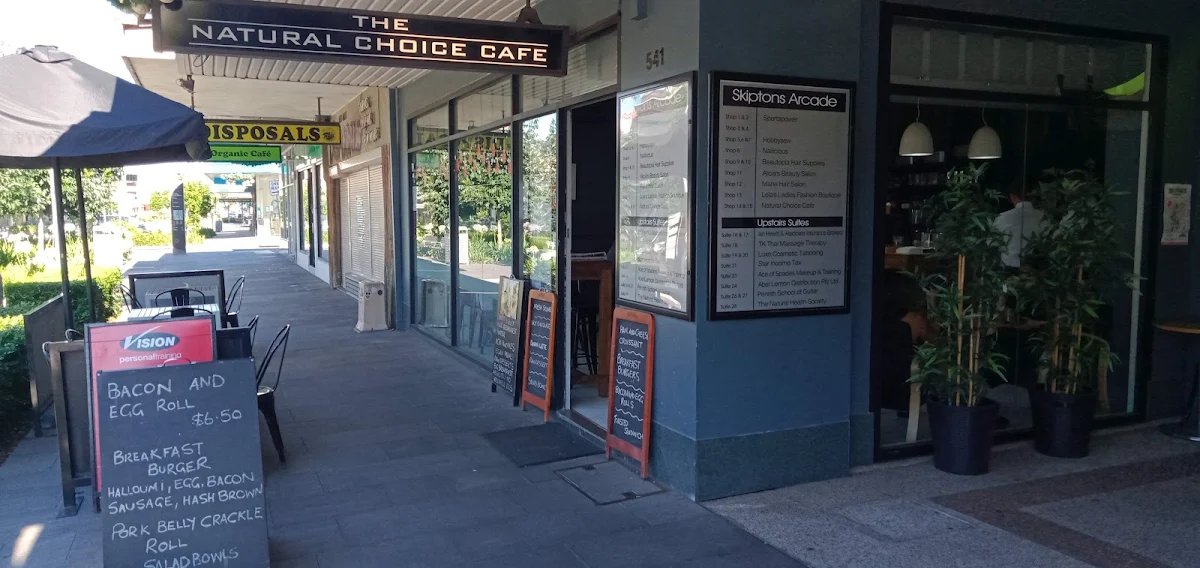 Menu, The Natural Choice Cafe