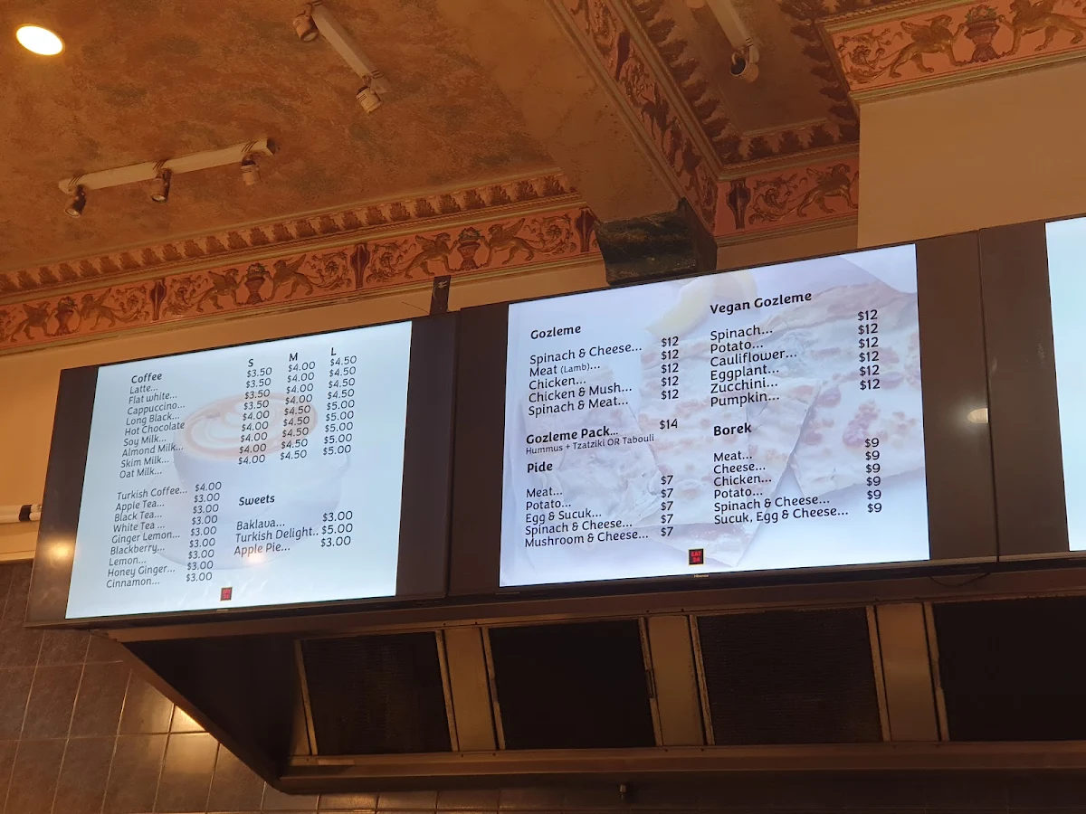 Menu, Eat 24 Kebab&Gozleme