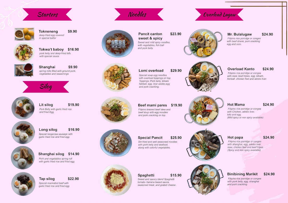 Menu, Mangkok Avenue