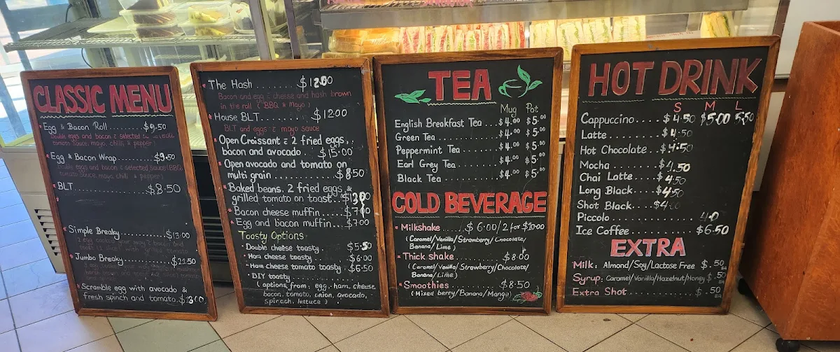 Menu, Coffee On the Go!