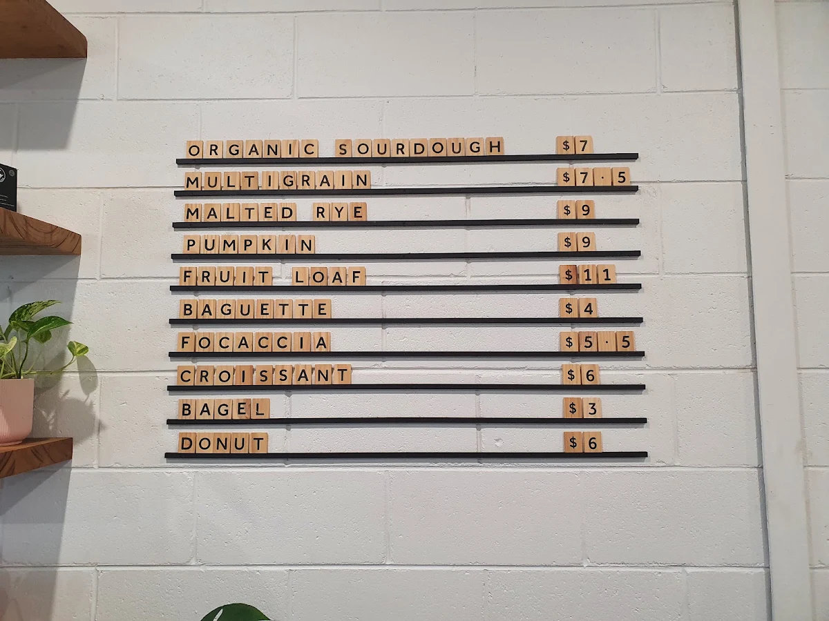 Menu, Blanc Bakery