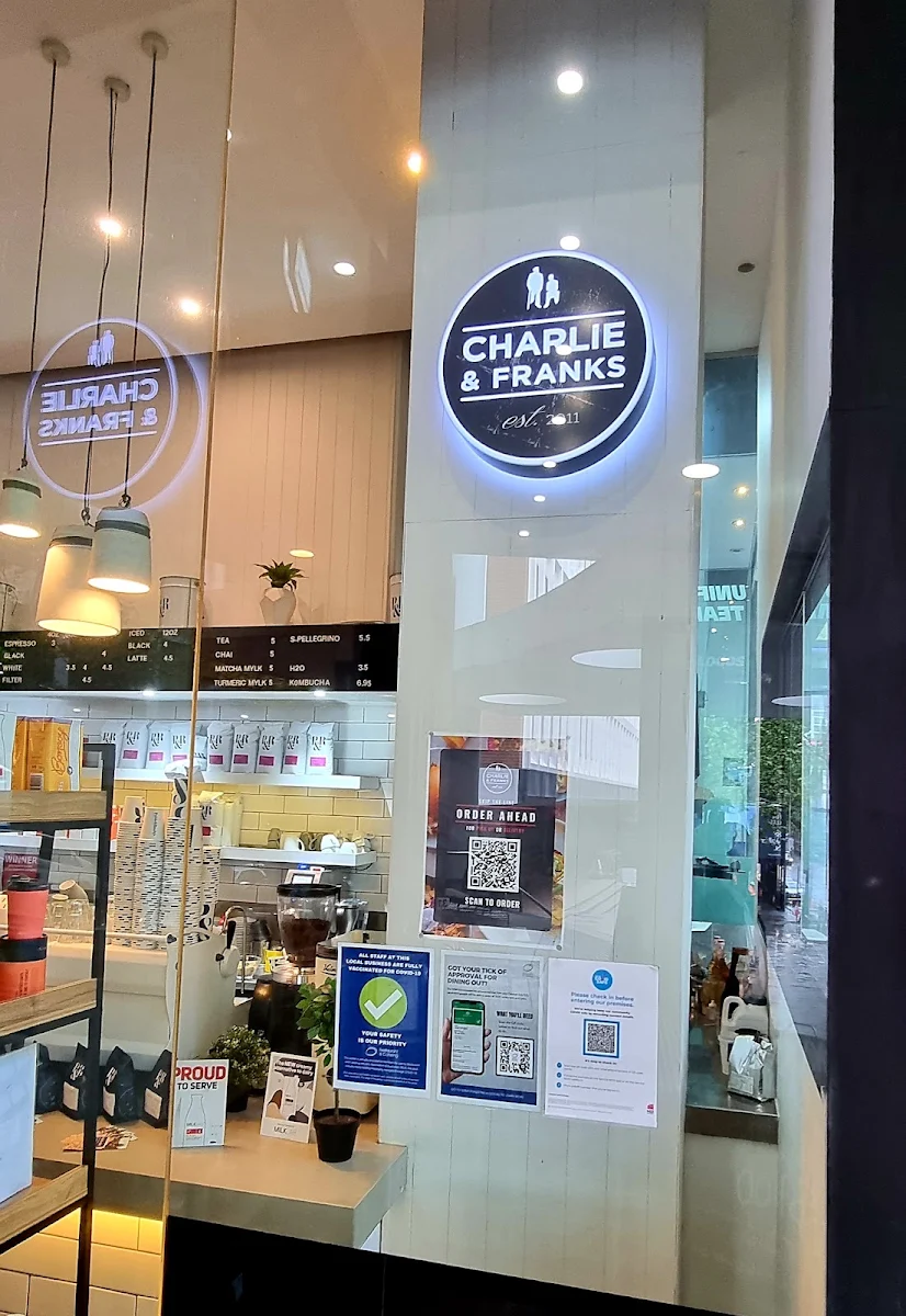 Menu, Charlie + Franks North Sydney