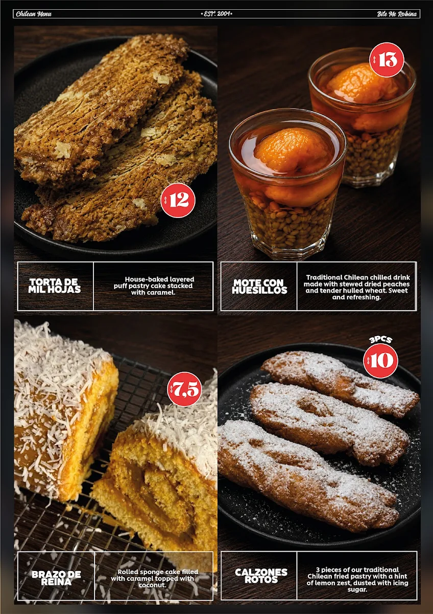 Menu, Bite Me Gourmet