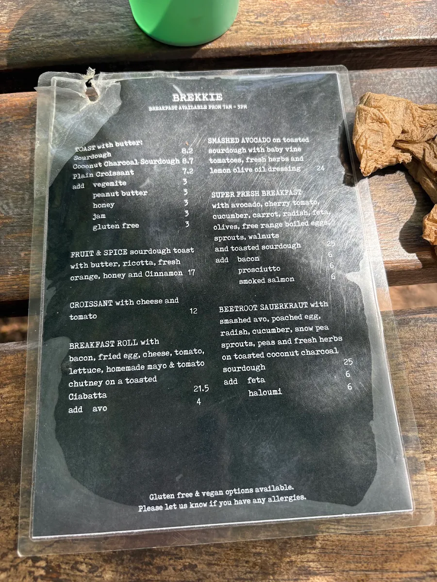 Menu, De La Plage